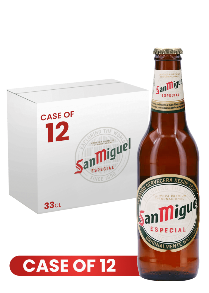 San Miguel Especial Bottle 33 CL X 12 Case