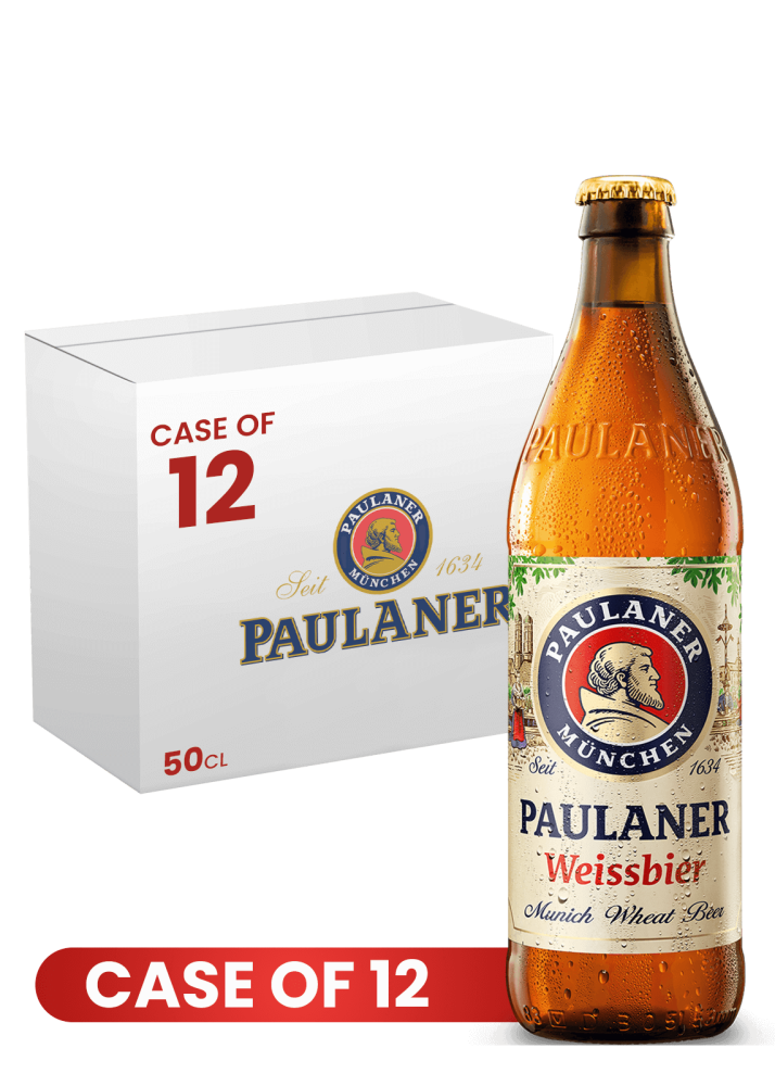 Paulaner Hefe-Weissbier Naturtrub Bottle 50 CL X 12 Case