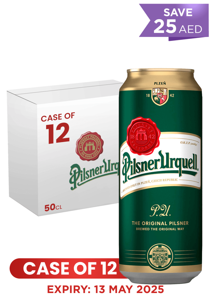 Pilsner Urquell Can 50 CL X 12 Case