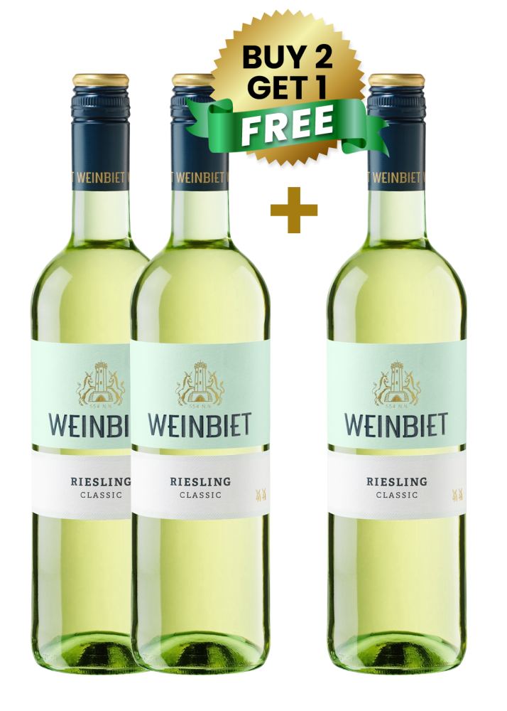 Weinbiet Riesling Classic 75cl (Buy 2 Get 1 Free)