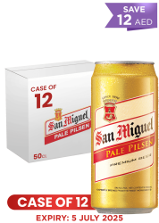 San Miguel Pale Pilsen Can 50 CL X 12 Case