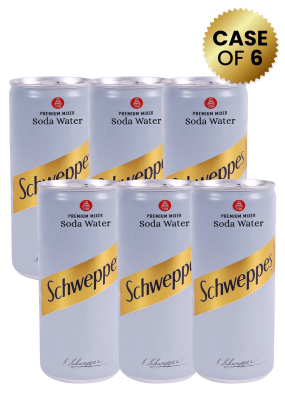 Schweppes Soda Water 30Cl.x 6 Can.PROMO